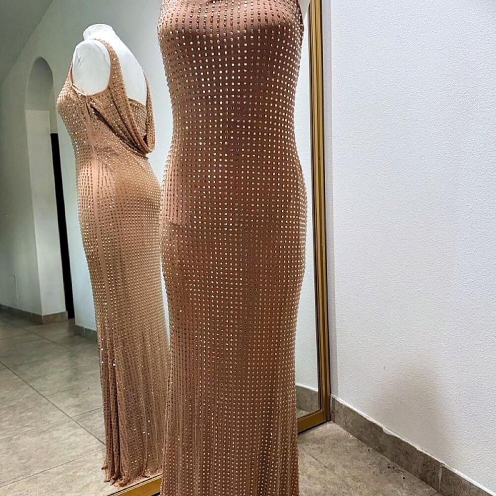 Windsor Women's Gold and Tan Dress